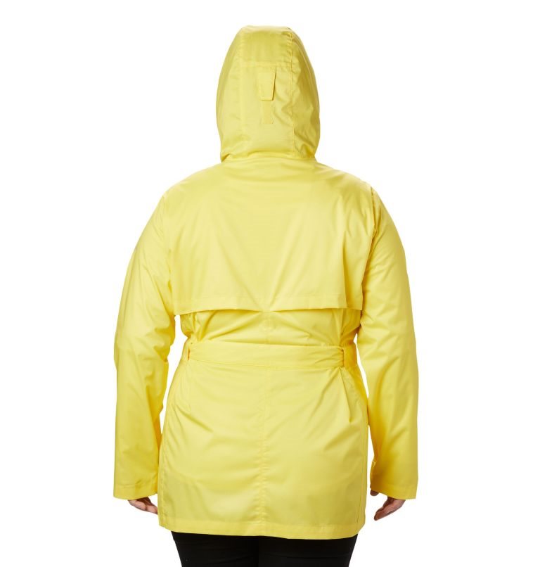 Women's Columbia Pardon My Trench Rain Jackets Yellow | Plus Size CA-K1CA0